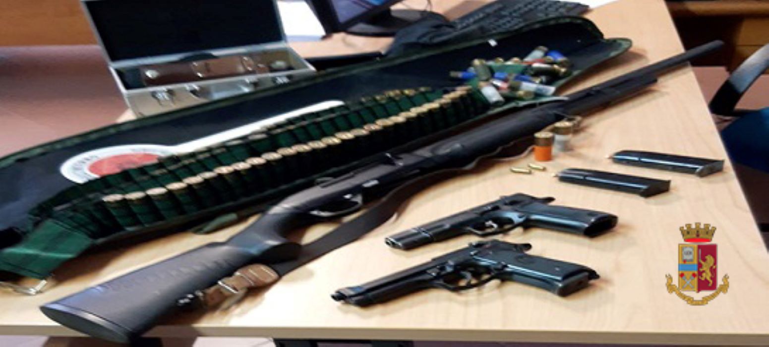 armi sequestrate quindici