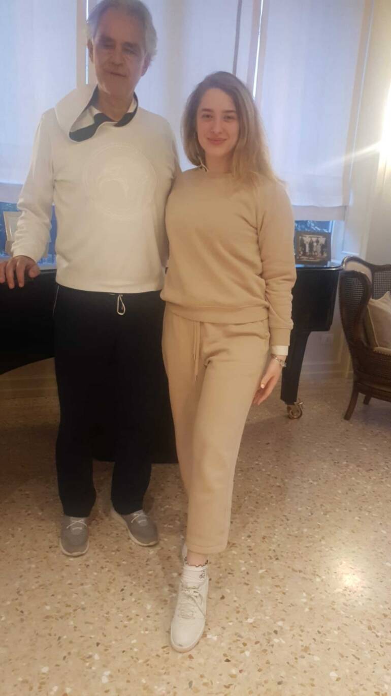 Alessandra Tumolillo ospite di Andrea Bocelli
