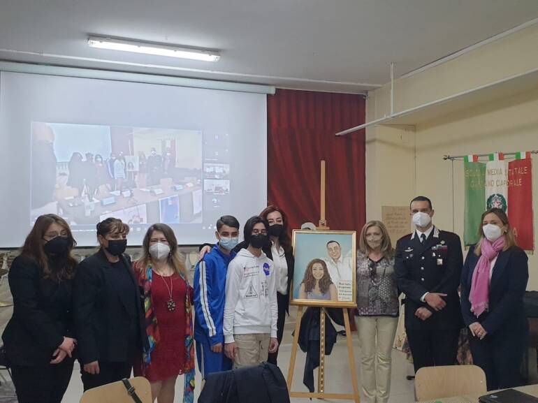 Incontro con gli studenti del ‘G. Caporale’ per ricordare il vice brigadiere dei carabinieri Mario Cerciello Rega
