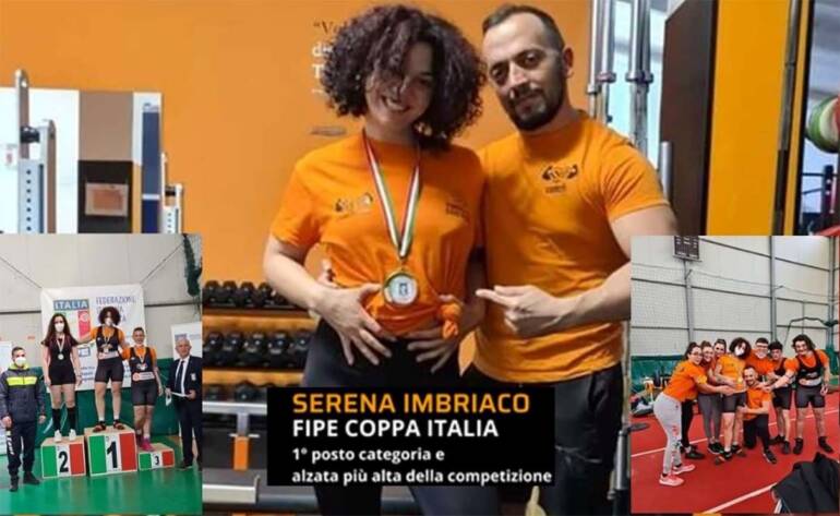 Sarno, Serena Imbriaco conquista l’oro nella gara Coppa Italia di distensione su panca 2022
