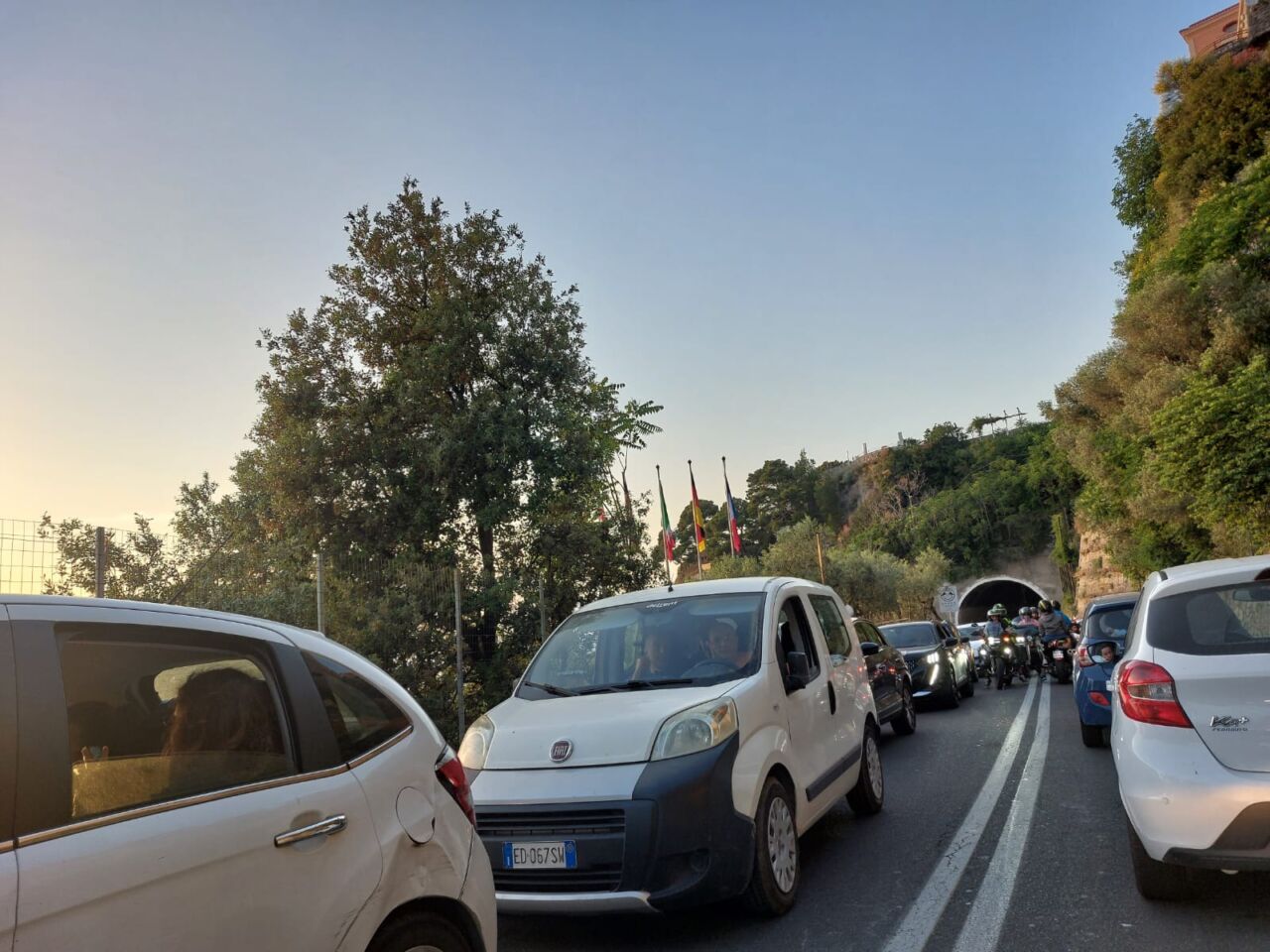 traffico in penisola Sorrentina