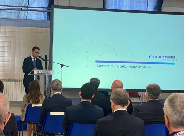 Fincantieri, Di Maio a Castellammare: “Sostegno governo per nuove commesse e lavoro”