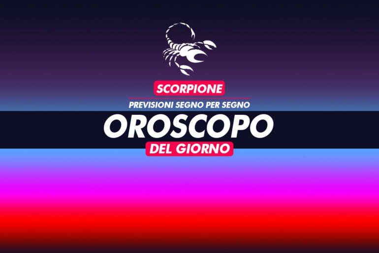 oroscopo oggi scorpione