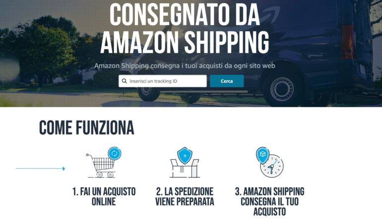Amazon Shipping, anche in Italia Amazon diventa spedizioniere