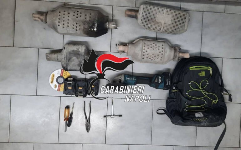 A Piscinola ladro di palladio arrestato dai carabinieri