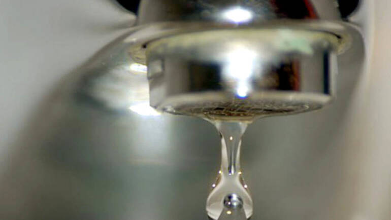 Alcune zone di Benevento senz'acqua