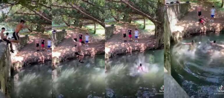 Fanno il bagno nella fontana della Reggia di Caserta e poi postano video su TikTok