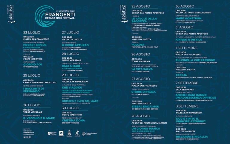 Frangenti – Cetara Arts Festival: teatro e musica alla VI edizione