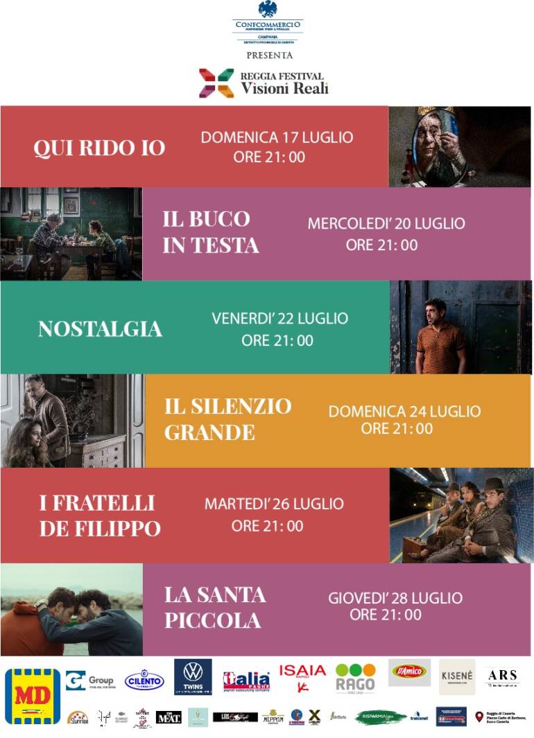 Reggia Festival – Visioni Reali, si parte domenica 17 con Toni Servillo
