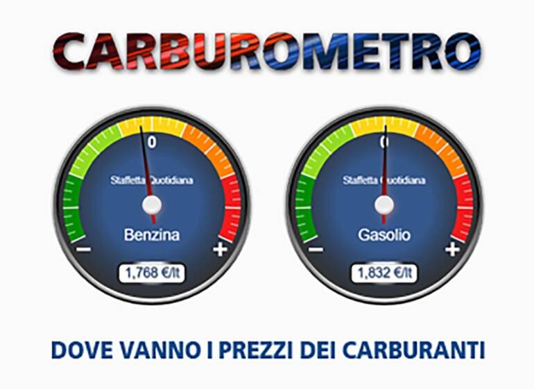 Prezzo carburante, giù la benzina, su il gasolio