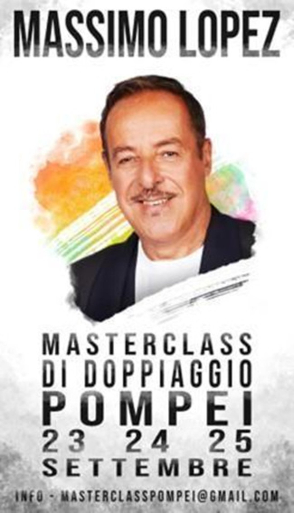 massimo lopez masterclass pompei