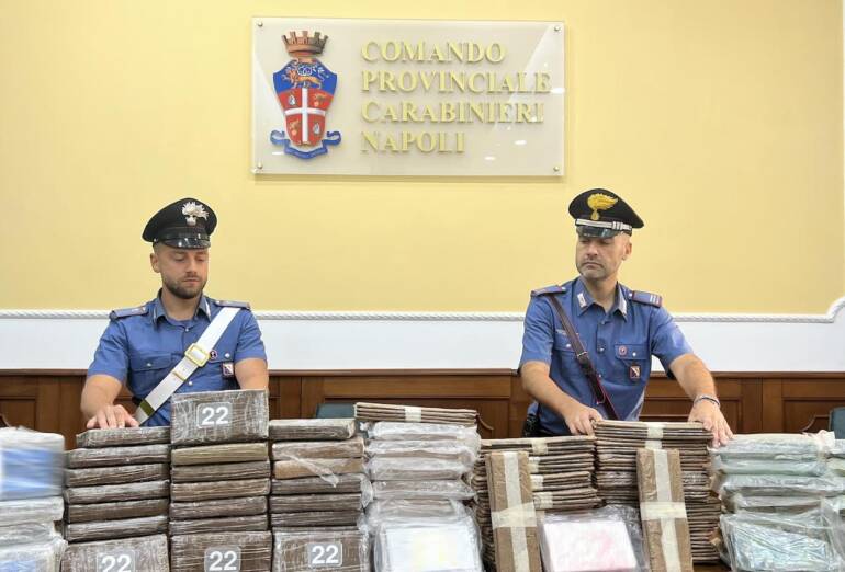 Gricignano di Aversa, incensurato di Sant’Antimo aveva 105 chili di cocaina purissima a casa.Il video