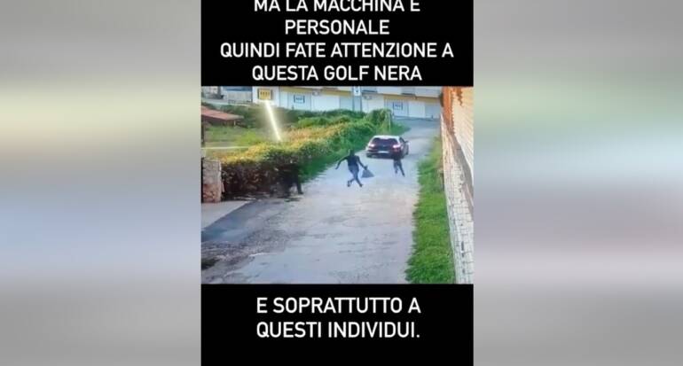 Giugliano, la banda della Golf nera ruba in una casa: la vittima posta il video sui social