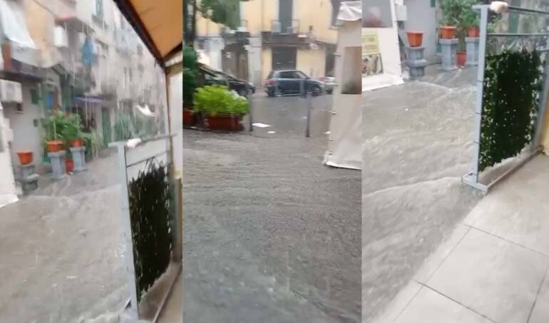 Maltempo a Napoli, si fa la conta dei danni. Il video