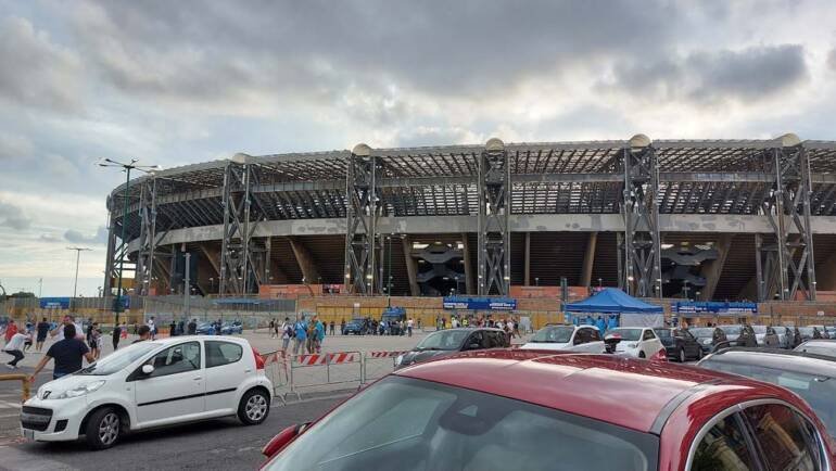 napoli giornalisti stadio
