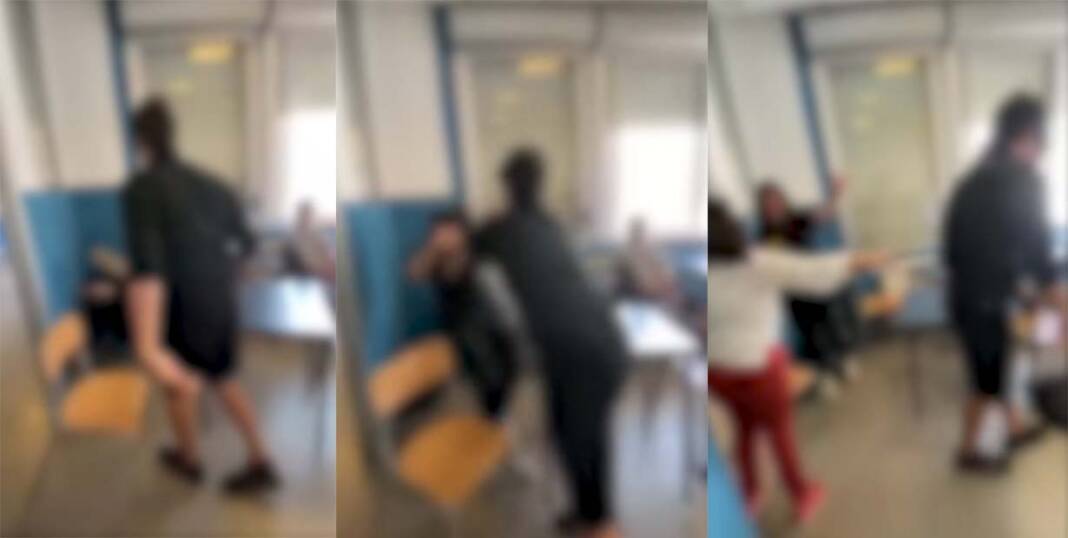 Studente picchia la compagna di classe.