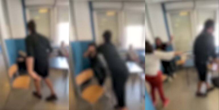 Studente picchia la compagna di classe.