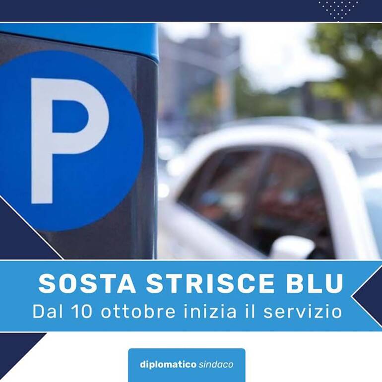 Strisce blu a Boscoreale, il 10 ottobre parte il nuovo servizio di sosta 