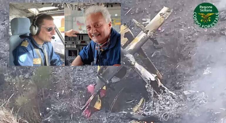 Canadair precipitato ritrovati i corpi