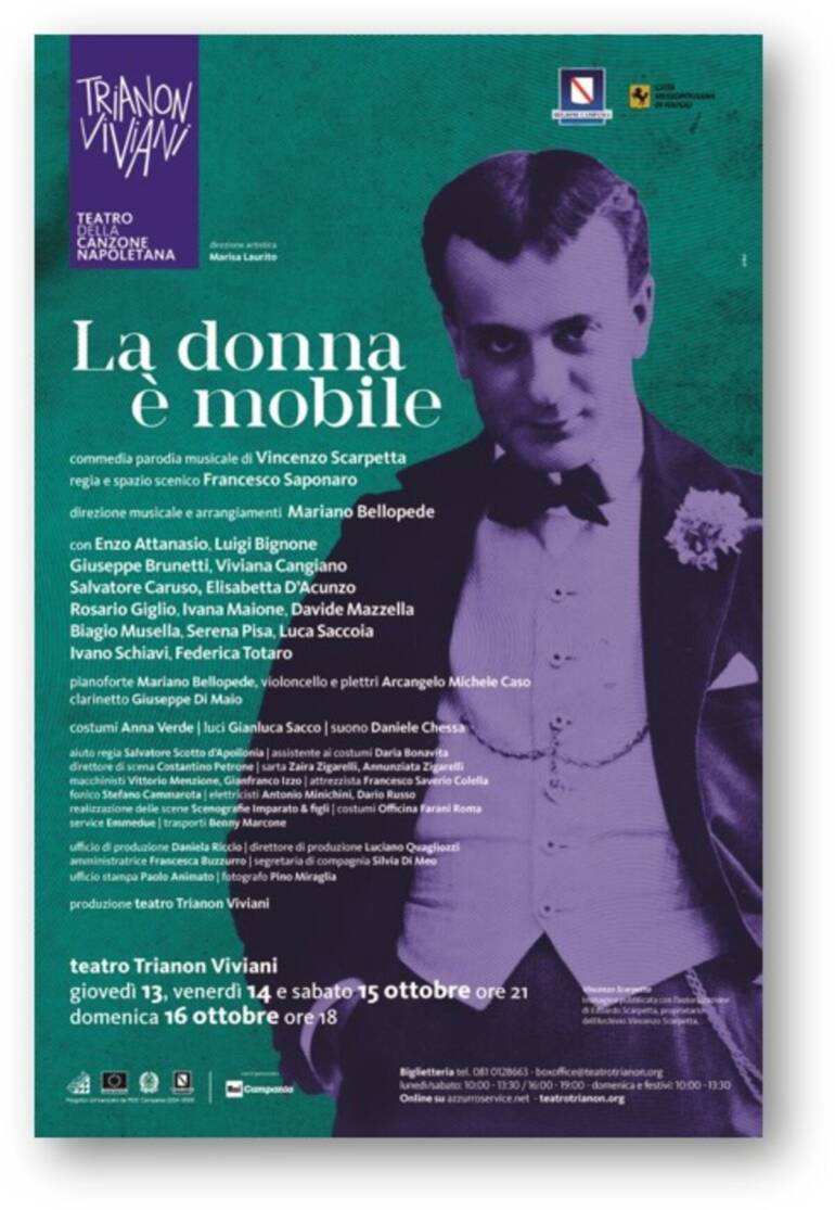 Trianon Viviani, sabato 15 ottobre l’inaugurazione della stagione con ‘La donna è mobile’
