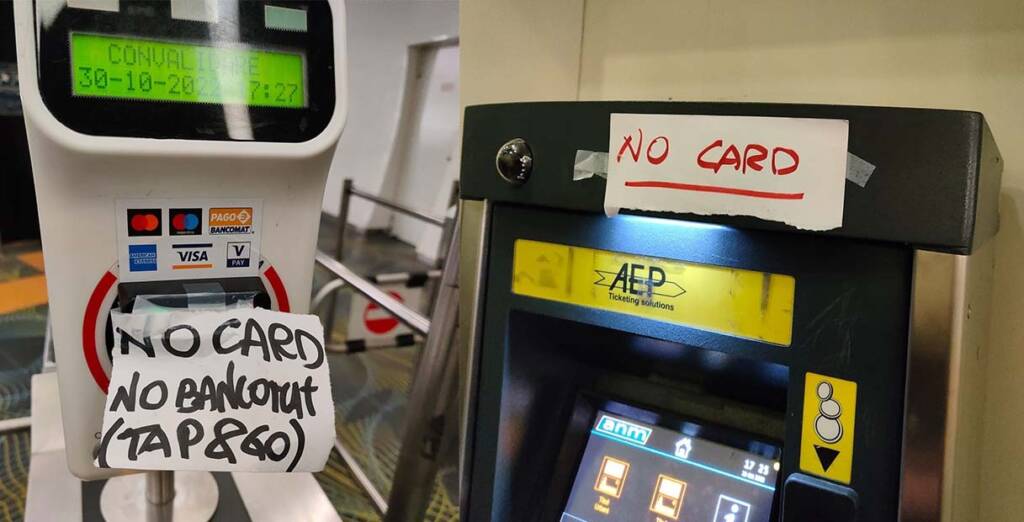 Napoli, fuori servizio il Tap&Go e le biglietterie automatiche della Metro
