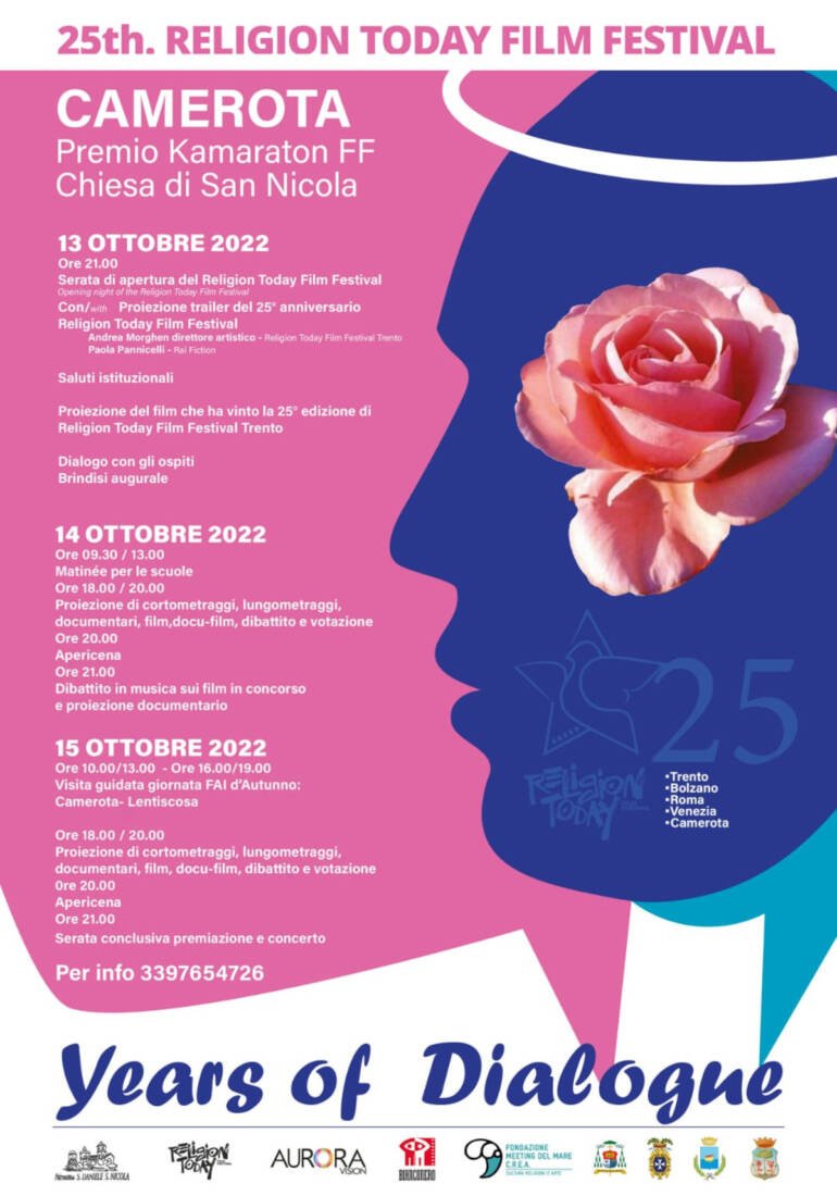 Il Religion Today Film Festival a Camerota con il premio Kamaraton Film Festival