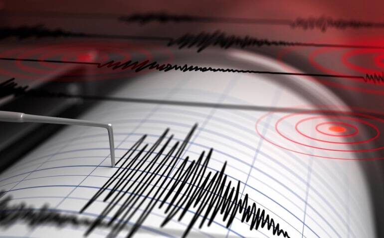 Terremoto a Catanzaro di mangnitudo 4.4 avvertito in tutta la Calabria