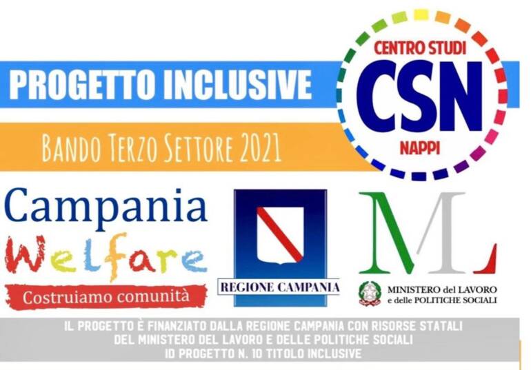 La Regione Campania sostiene il Terzo Settore: a Casalnuovo di Napoli parte il progetto INCLUSIVE