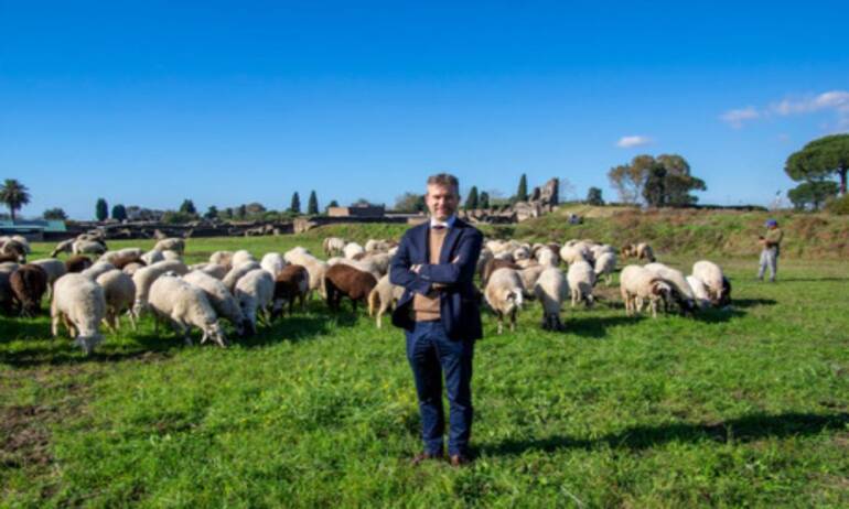 Pompei, accordo per eco pascolo nell’area verde degli scavi