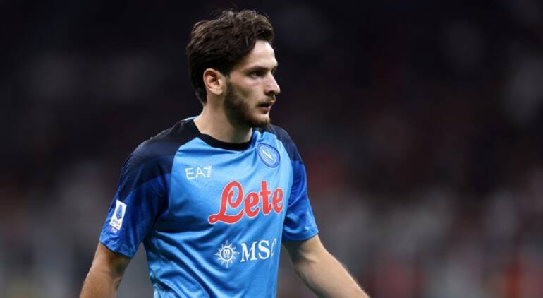 Napoli, si ferma Kvaratskhelia: non convocato per la Coppa Italia