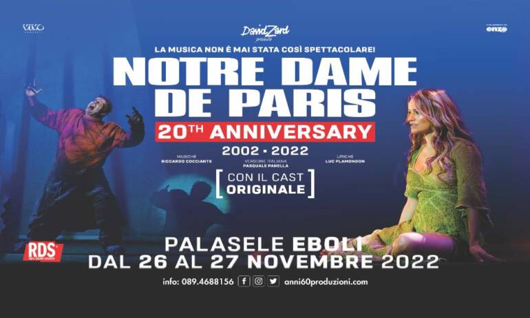Arriva sabato e domenica al PalaSele di Eboli Notre Dame de Paris