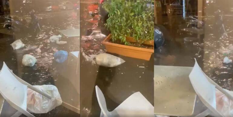 Spazzatura galleggia a largo Sermoneta. Il video virale su web