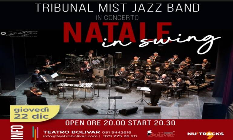 Al Teatro Bolivar in concerto la Tribunal Mist Jazz Band con ‘Natale in Swing’