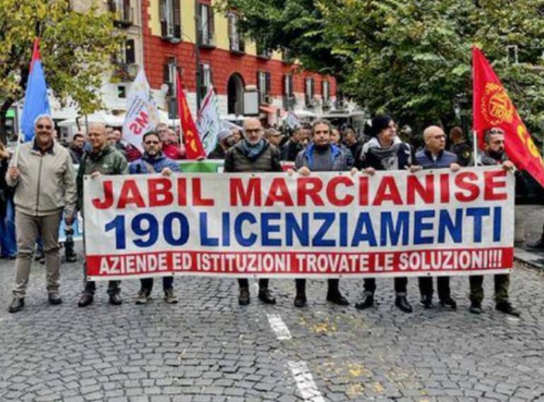Sciopero dei metalmeccanici a Caserta