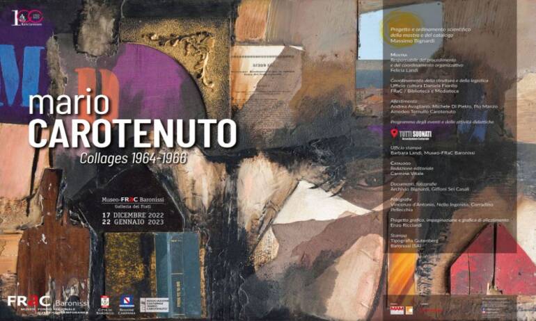 Al Museo FRaC l’inaugurazione della mostra ‘Mario Carotenuto Collages 1964-1966’