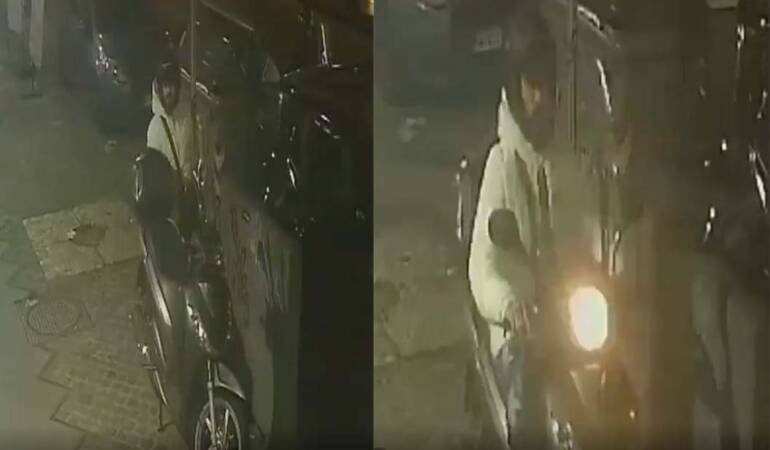 Napoli, 6 secondi per rubare lo scooter. Il video virale