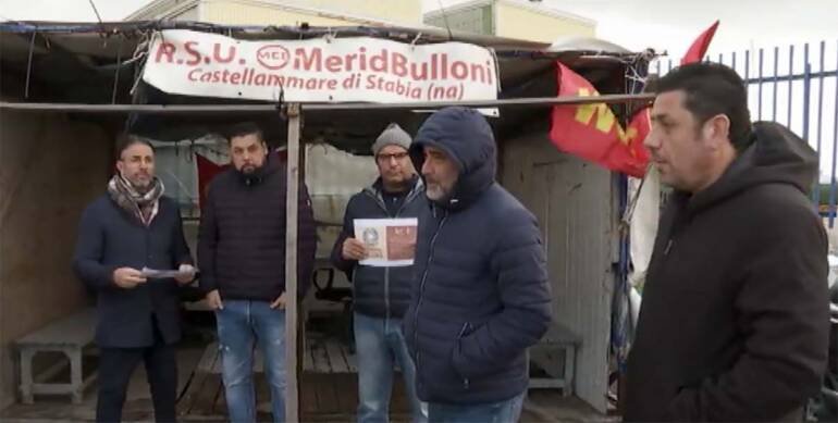 Castellammare, operai Meridbulloni in tv: “Abbiamo detto no alla camorra”