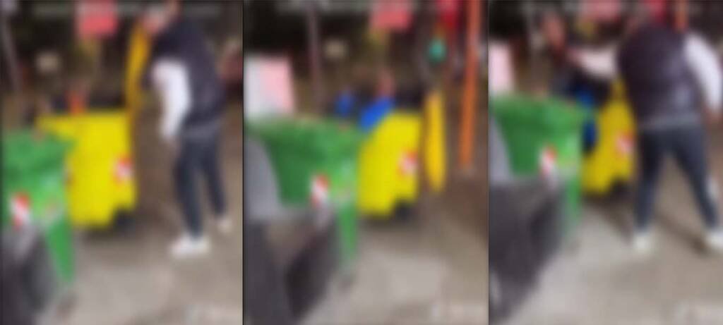 Napoli, bulli fanno entrare uomo in un cassonetto. Poi postano il video