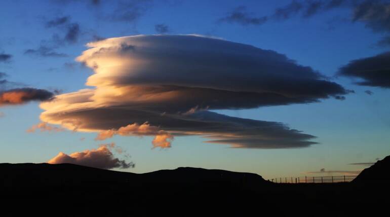 Ecco una nuvola a forma di UFO