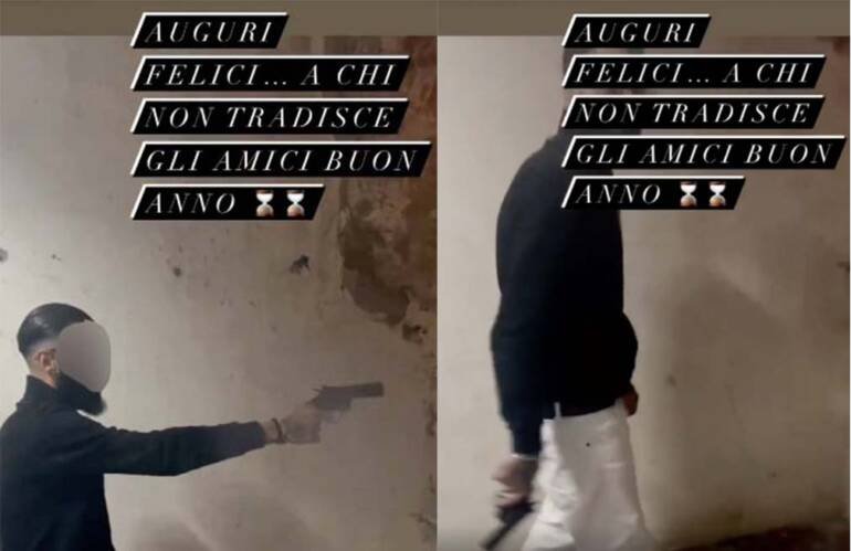 Castellammare, denunciato il giovane del video messaggio con un revolever