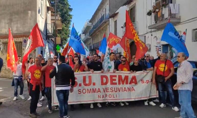 Piano industriale Dema: stop Somma e Paolisi, 198 esuberi