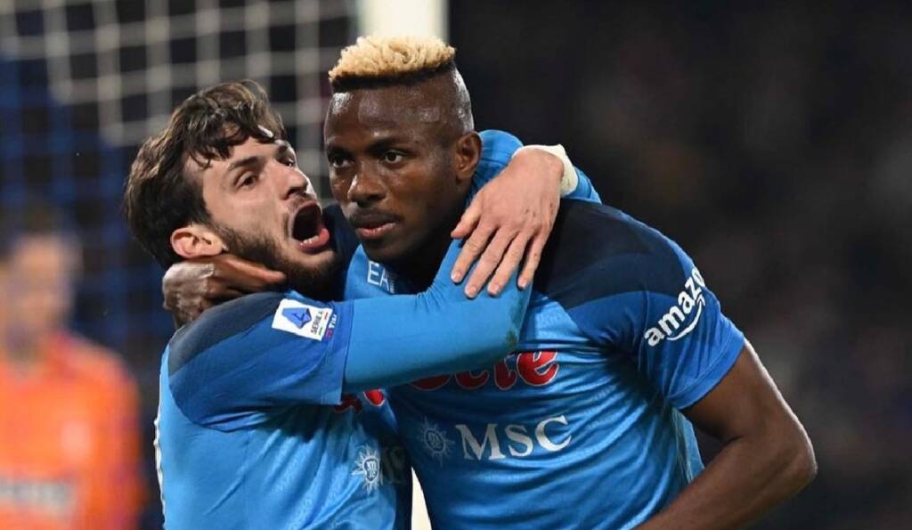 Osimhen: “Quando segno al Maradona mi viene la pelle d’oca. Kvara è un mago”