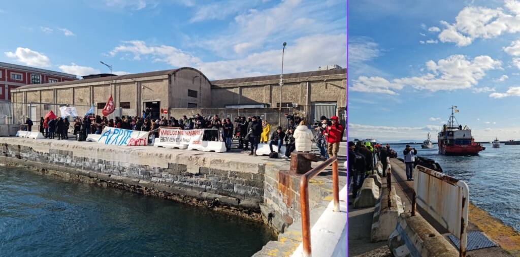 Migranti, attraccata a Napoli la nave Sea-Eye4 con 106 persone. Il video