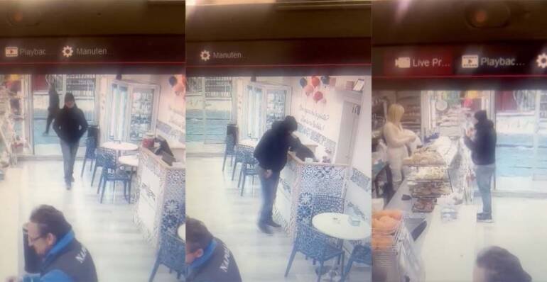 A Napoli ladro da Scaturchio ruba smartphone dal bancone