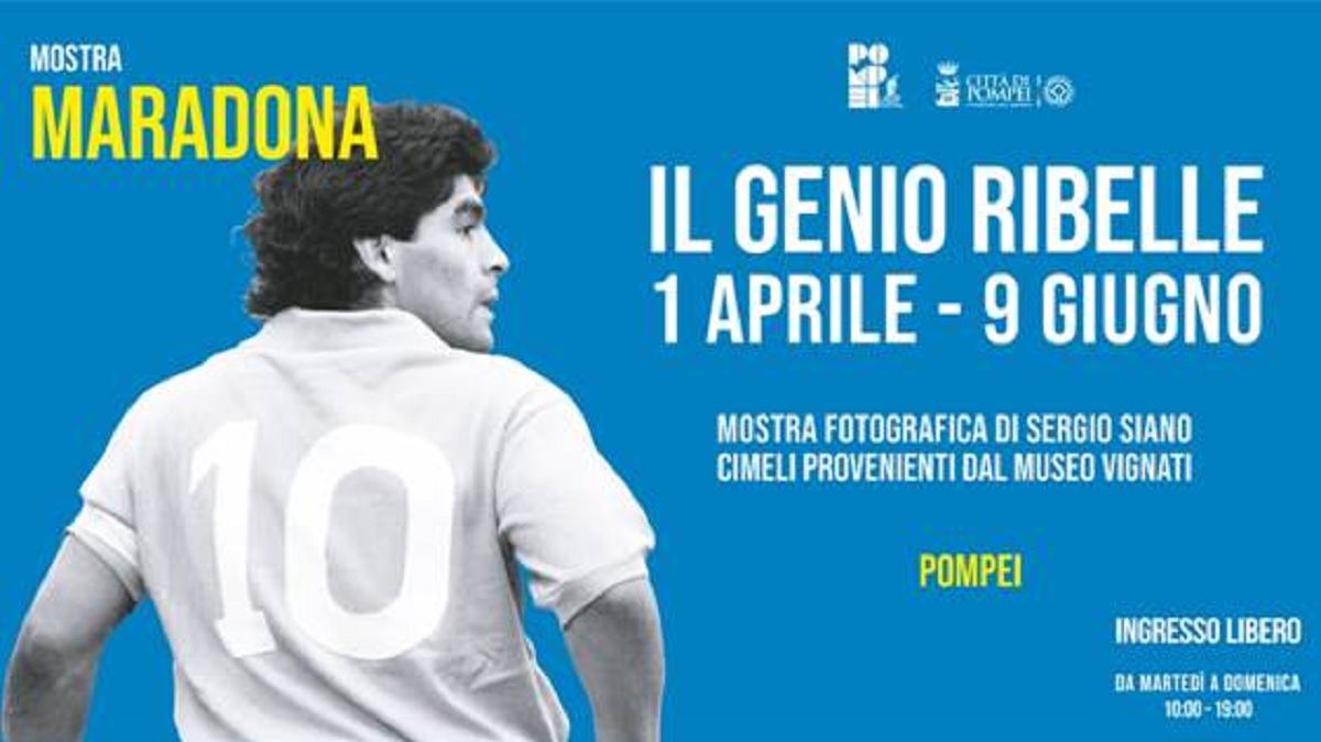 “Maradona, il genio ribelle”: la mostra a Pompei dal 1° aprile