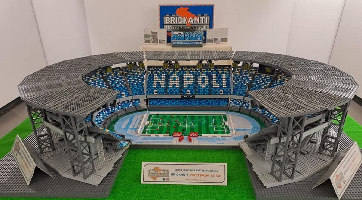 Alla Città della Scienza anche lo stadio Maradona riprodotto con i LEGO