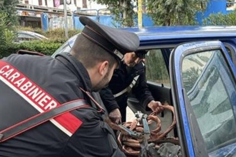 Caserta, rubano200 kg di rame dal depuratore di Baia Domizia: arrestati