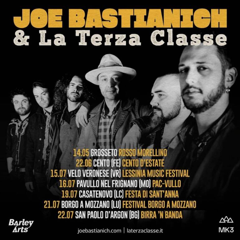 Joe Bastianich e la band napoletana la Terza Classe annunciano il tour estivo
