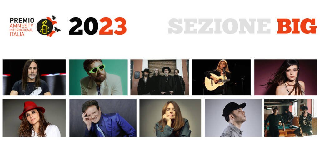 Le 10 canzoni in finale nel Premio Amnesty di ‘Voci Per La Libertà’