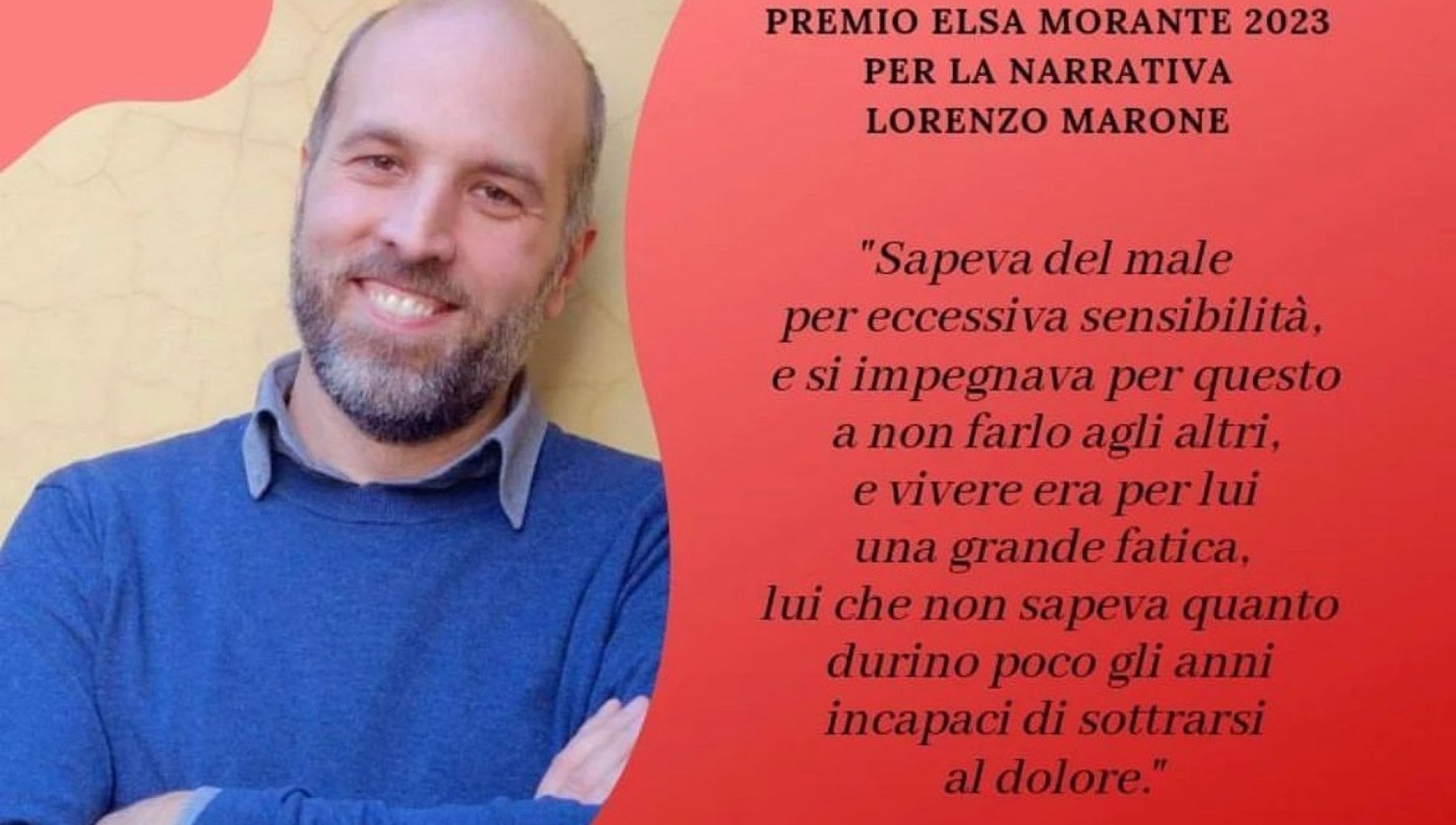 lorenzo marone premio morante